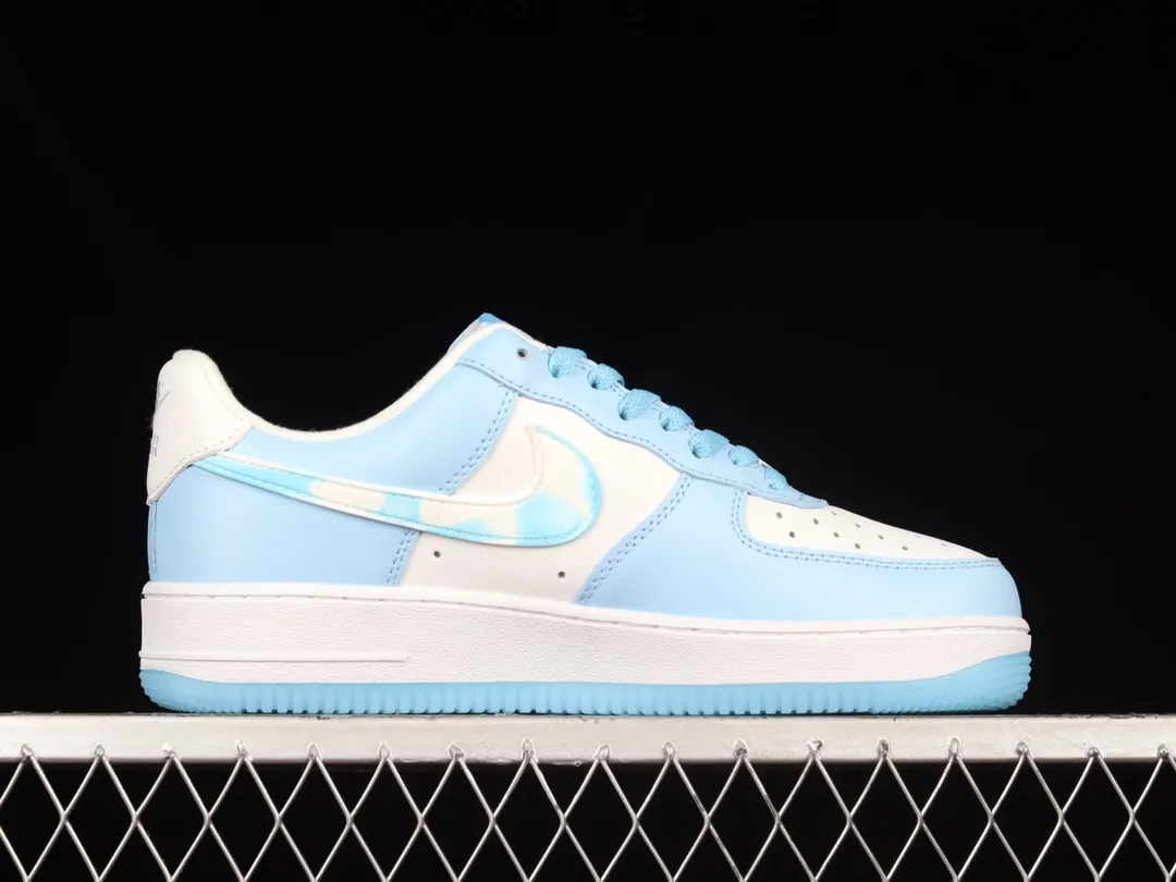 Nike Air Force 1 Low Nail Art White Blue (Women's) - Style & Versatility | YtaYta