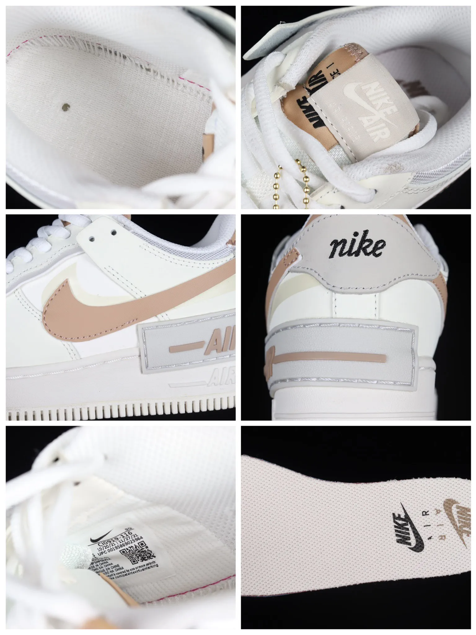 Air Force 1 Low Shadow 'Sail Fossil Light Bone': Real vs. Replica Review | YtaYta