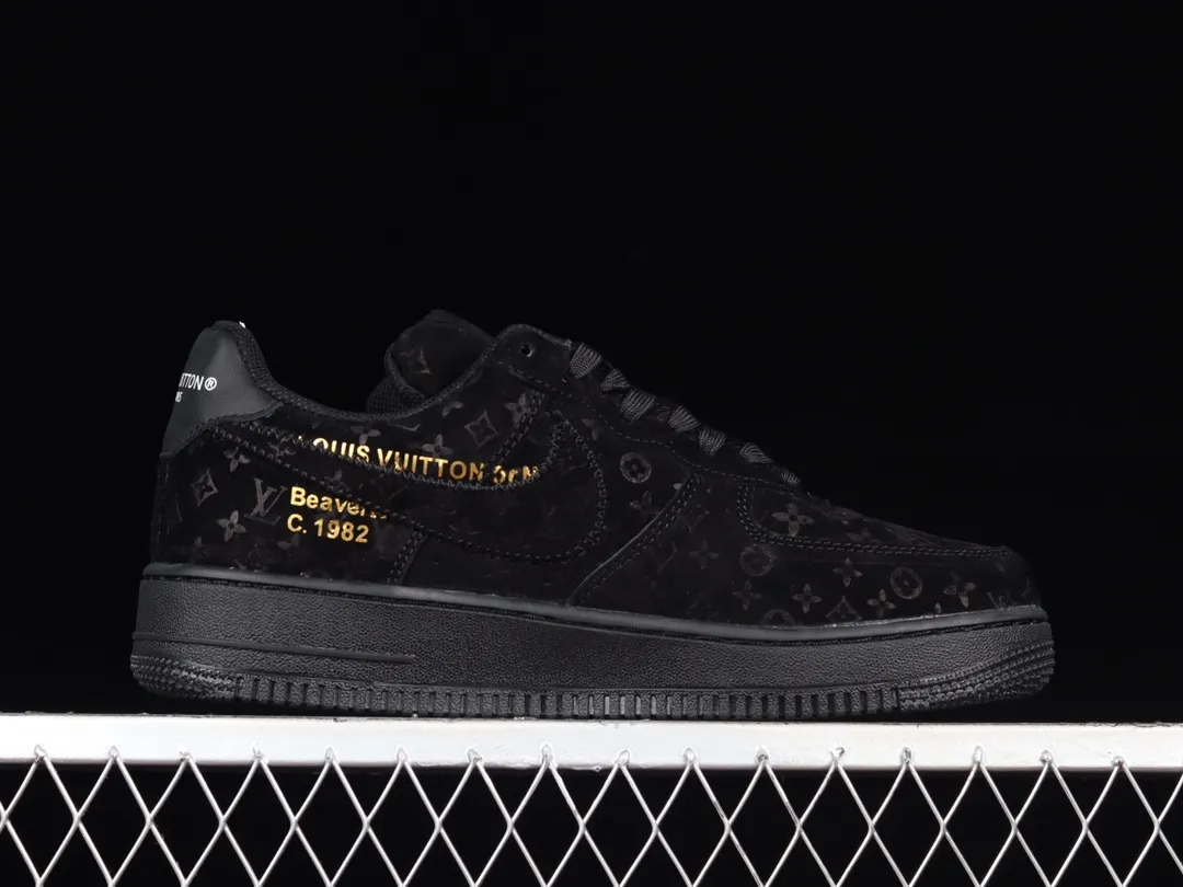 Louis Vuitton x Nike Air Force 1 'Black' Replica Sneaker Review | YtaYta