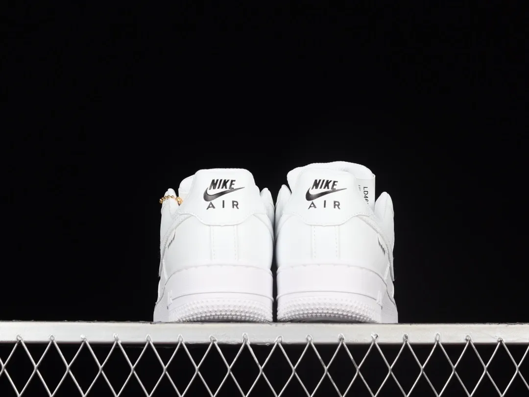 LV x Nike Air Force 1 Low White Light Gold Replica Sneaker Review | YtaYta