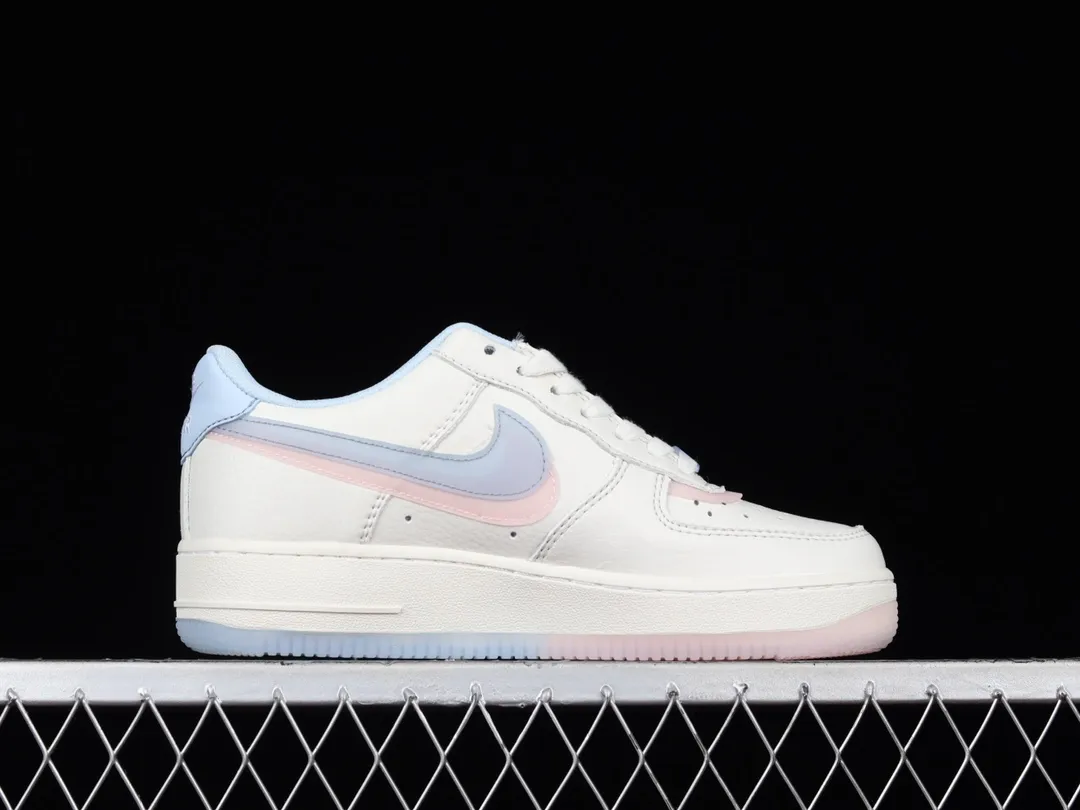 Nike Air Force 1 LV8 GS 'Double Swoosh' White/Blue/Pink Replica Review | YtaYta