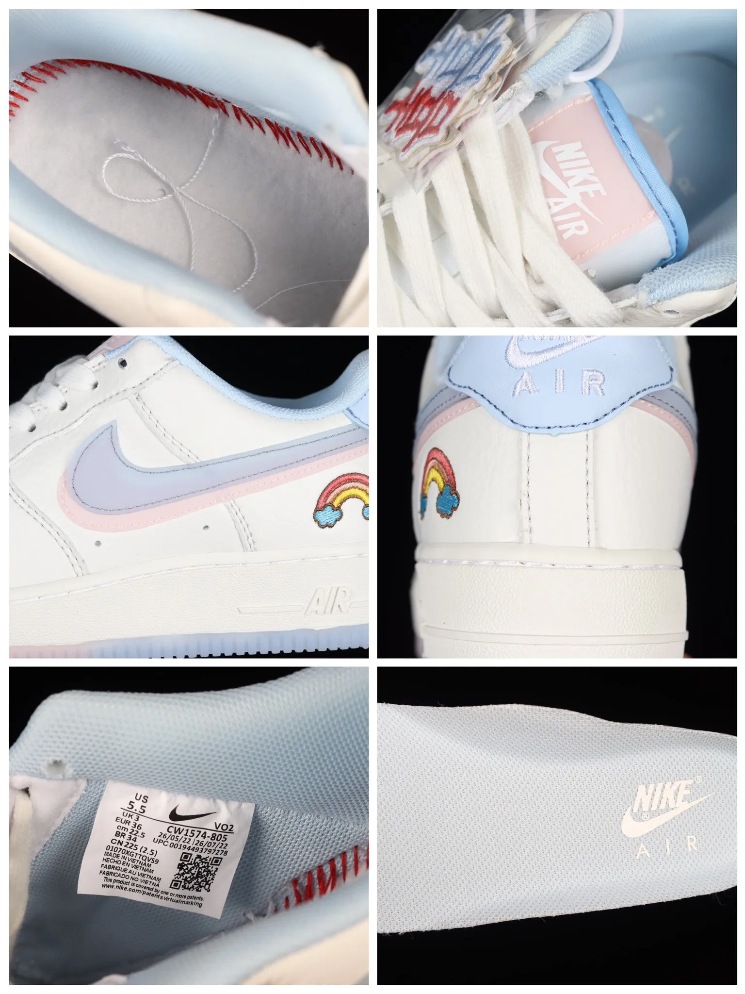 Nike Air Force 1 LV8 GS 'Double Swoosh' White/Blue/Pink Replica Review | YtaYta