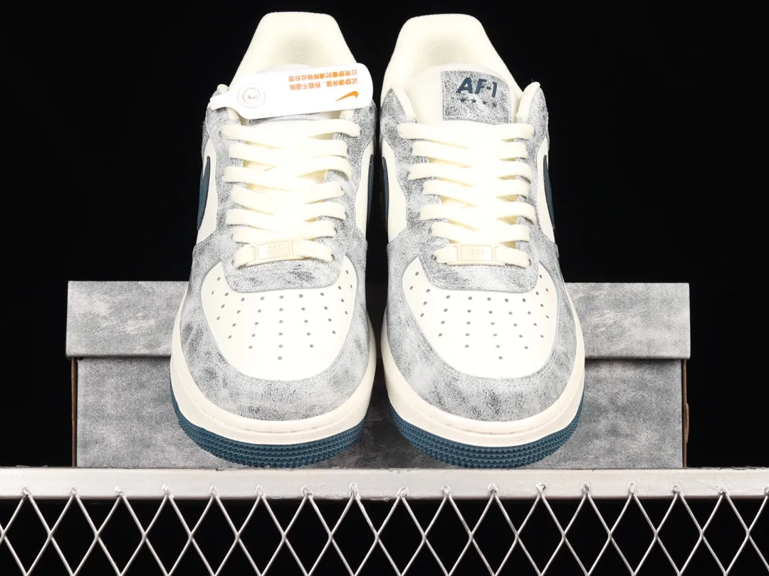 Fake Rep Replica Air Force 1 Low Sail White Grey Lake Blue Review | YtaYta