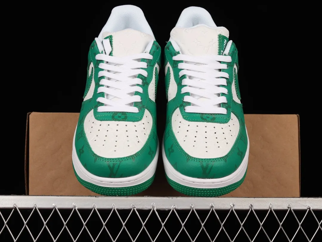 Louis Vuitton x Nike Air Force 1 Low Top Green/White Replicas: A Comprehensive Review | YtaYta