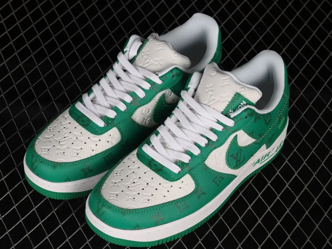 Louis Vuitton x Nike Air Force 1 Low Top Green/White Replicas: A Comprehensive Review | YtaYta