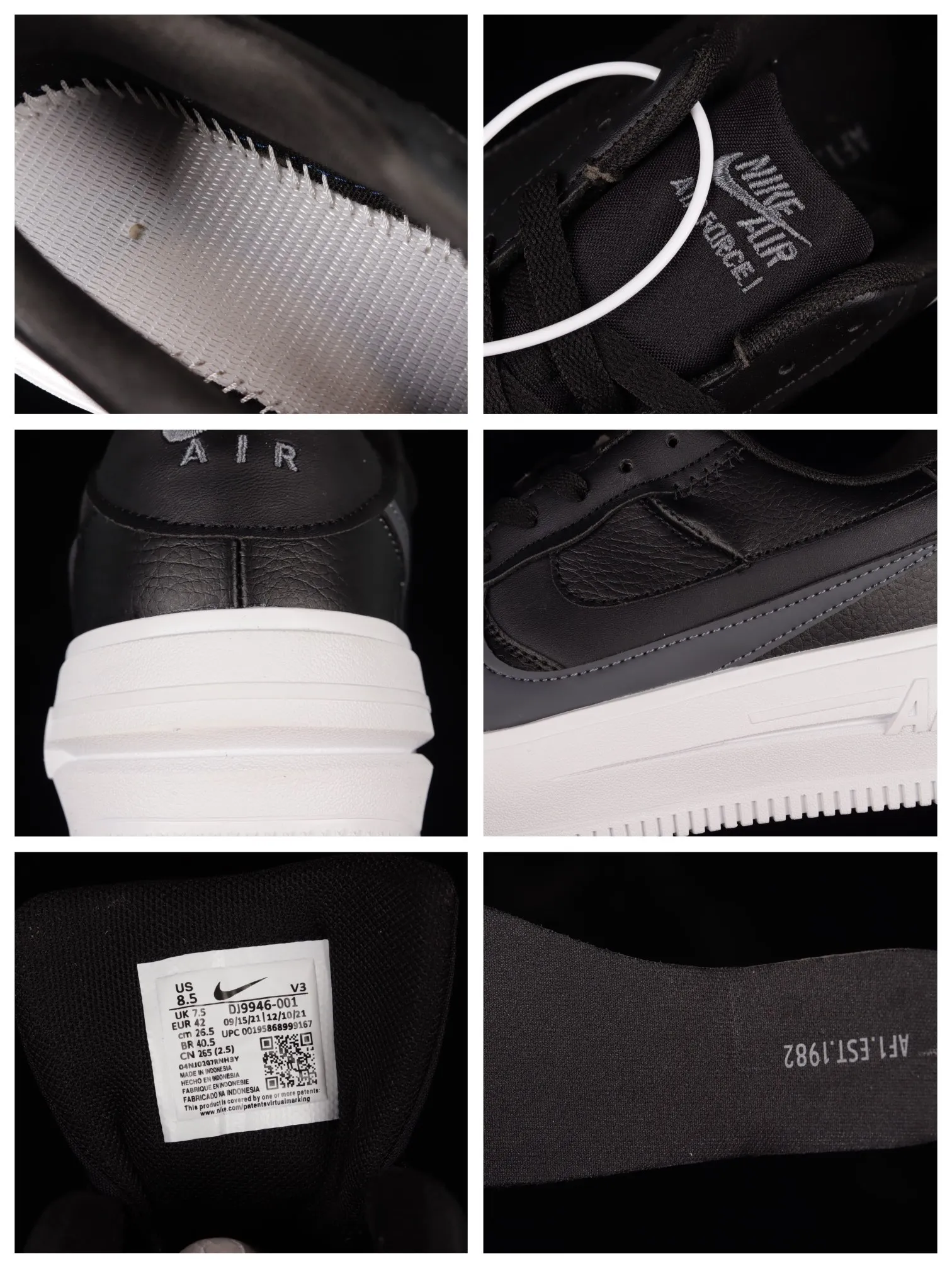 Nike Air Force 1 PLT.AF.ORM Black Women's Shoes - Replica Review | YtaYta