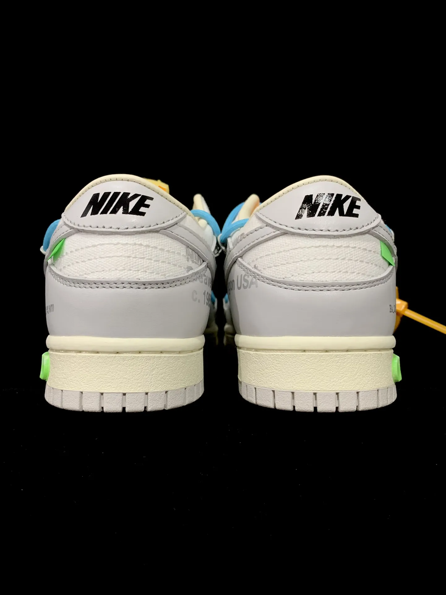 Nike x Off-White Dunk Low 'Lot 02 of 50' Replica Review: Sail/Grey/Blue Fury | YtaYta