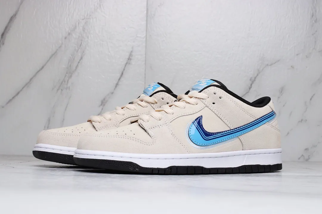 Nike SB Dunk Low 'Truck It' Replica - Light Cream Deep Royal Blue | YtaYta