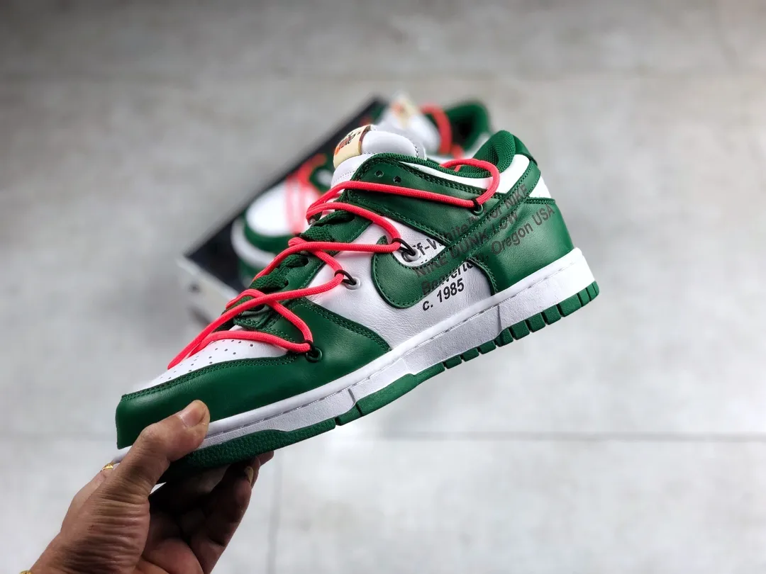 Exploring the Replica Nike Dunk Low Off-White Pine Green Sneakers | YtaYta