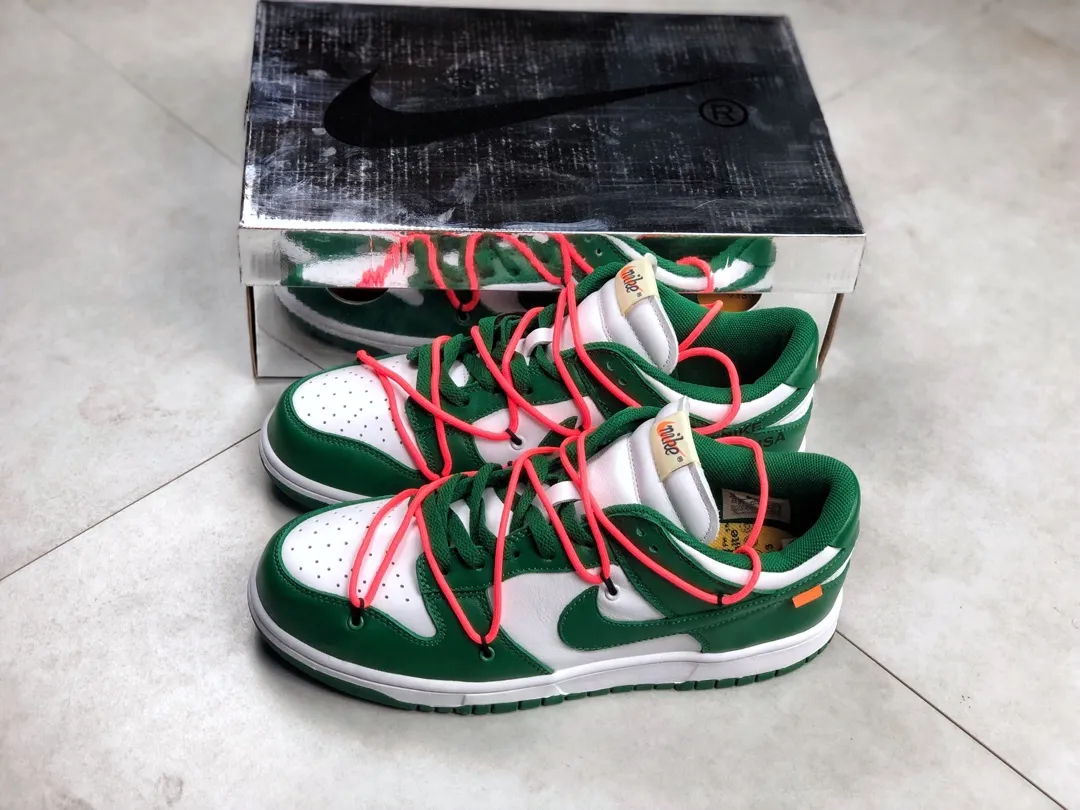 Exploring the Replica Nike Dunk Low Off-White Pine Green Sneakers | YtaYta