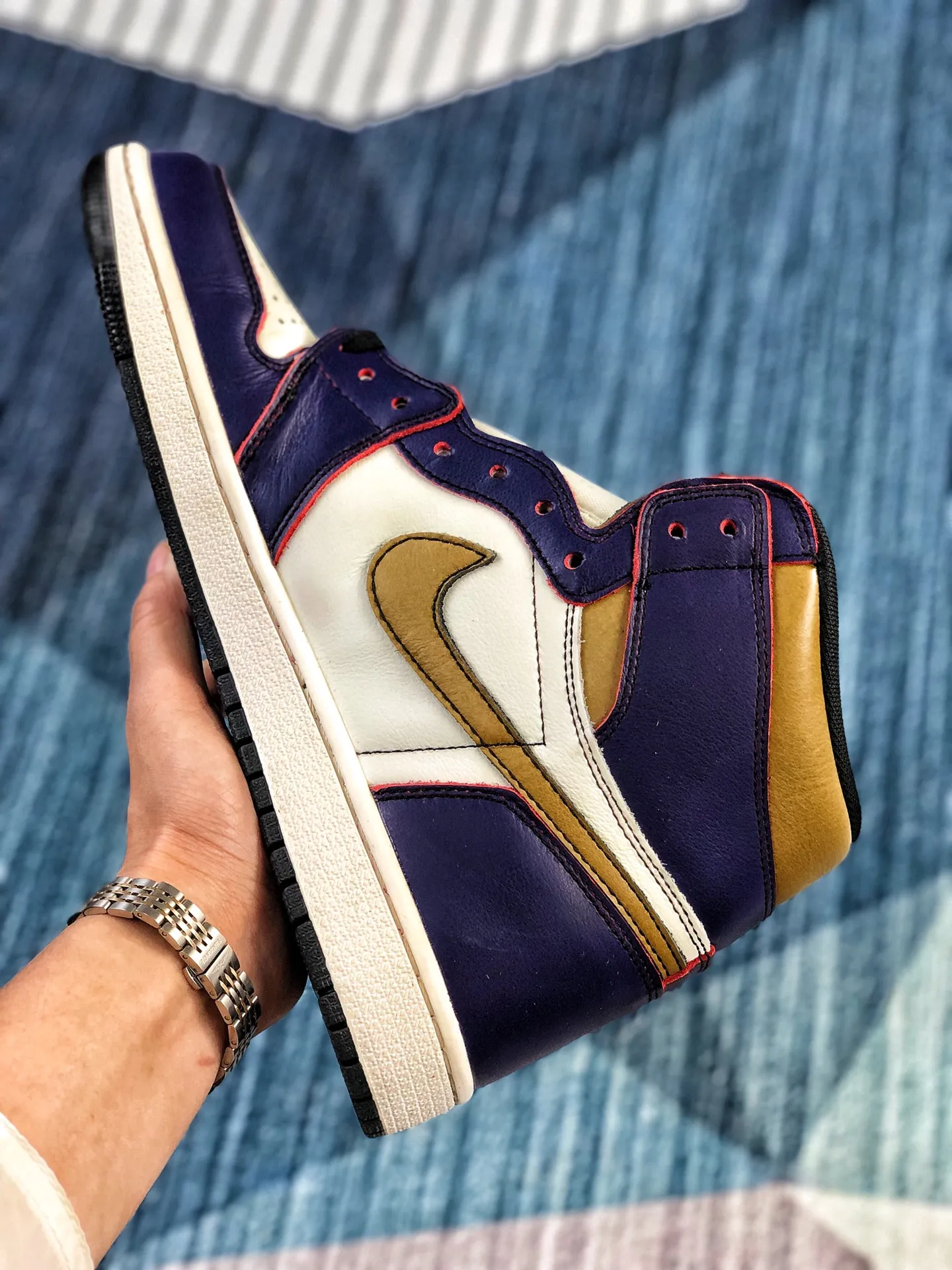 Nike Air Jordan 1 Retro High OG LA to Chicago Purple Yellow (Replica) | YtaYta