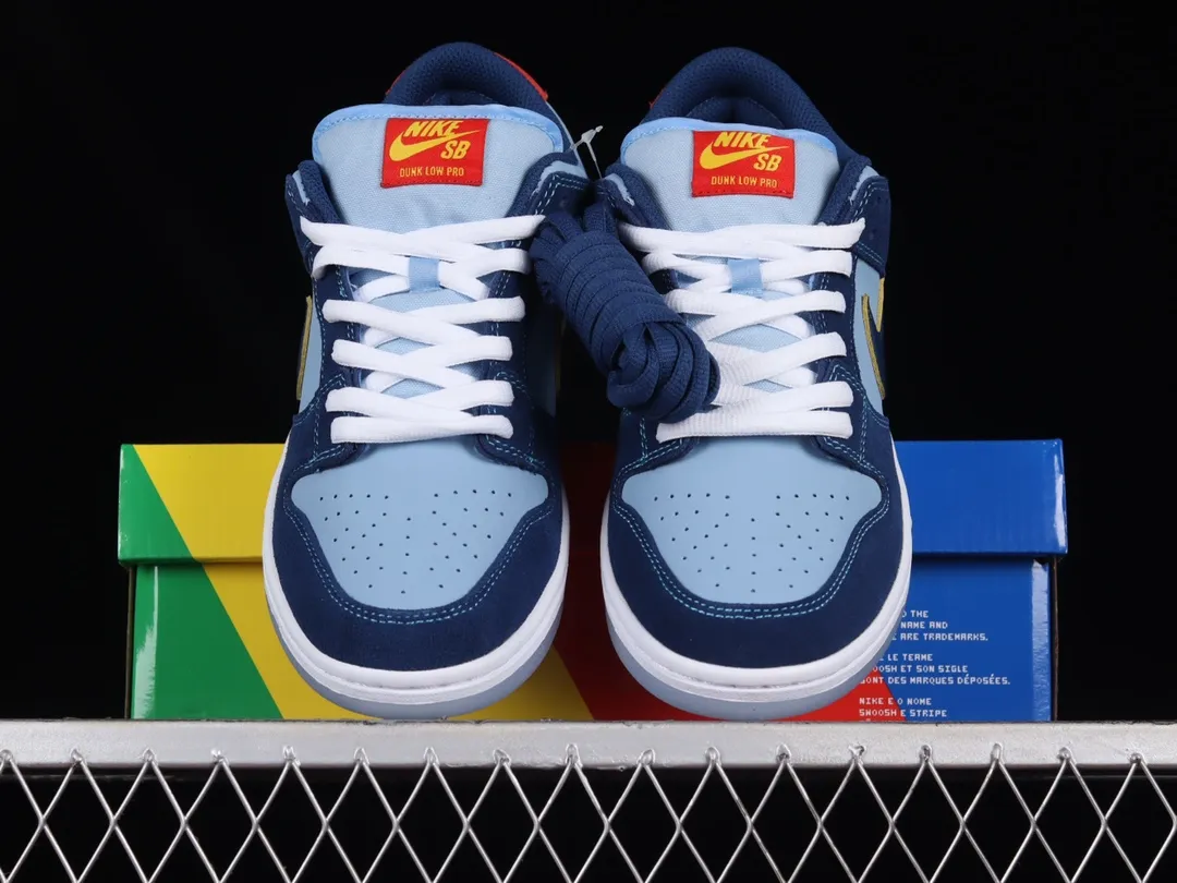 Nike SB Dunk Low 'Why So Sad?' Fake Rep Review: Coastal Blue/Speed Yellow-University Red | YtaYta