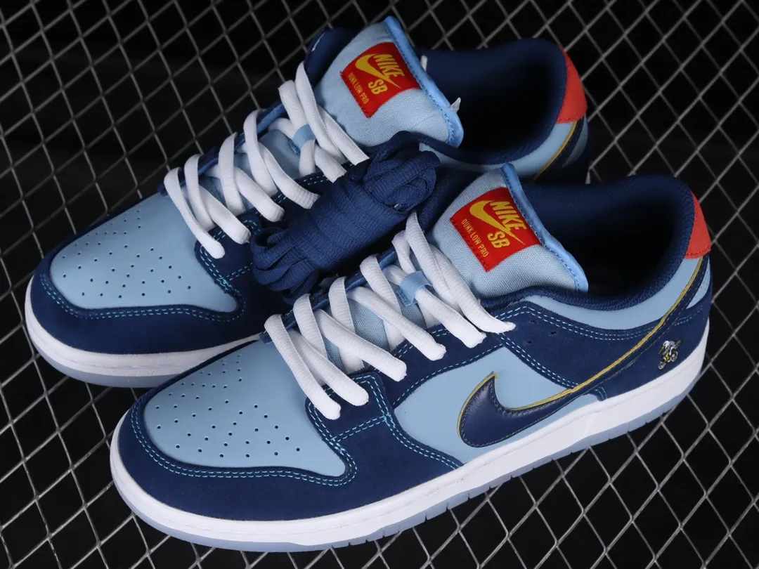 Nike SB Dunk Low 'Why So Sad?' Fake Rep Review: Coastal Blue/Speed Yellow-University Red | YtaYta