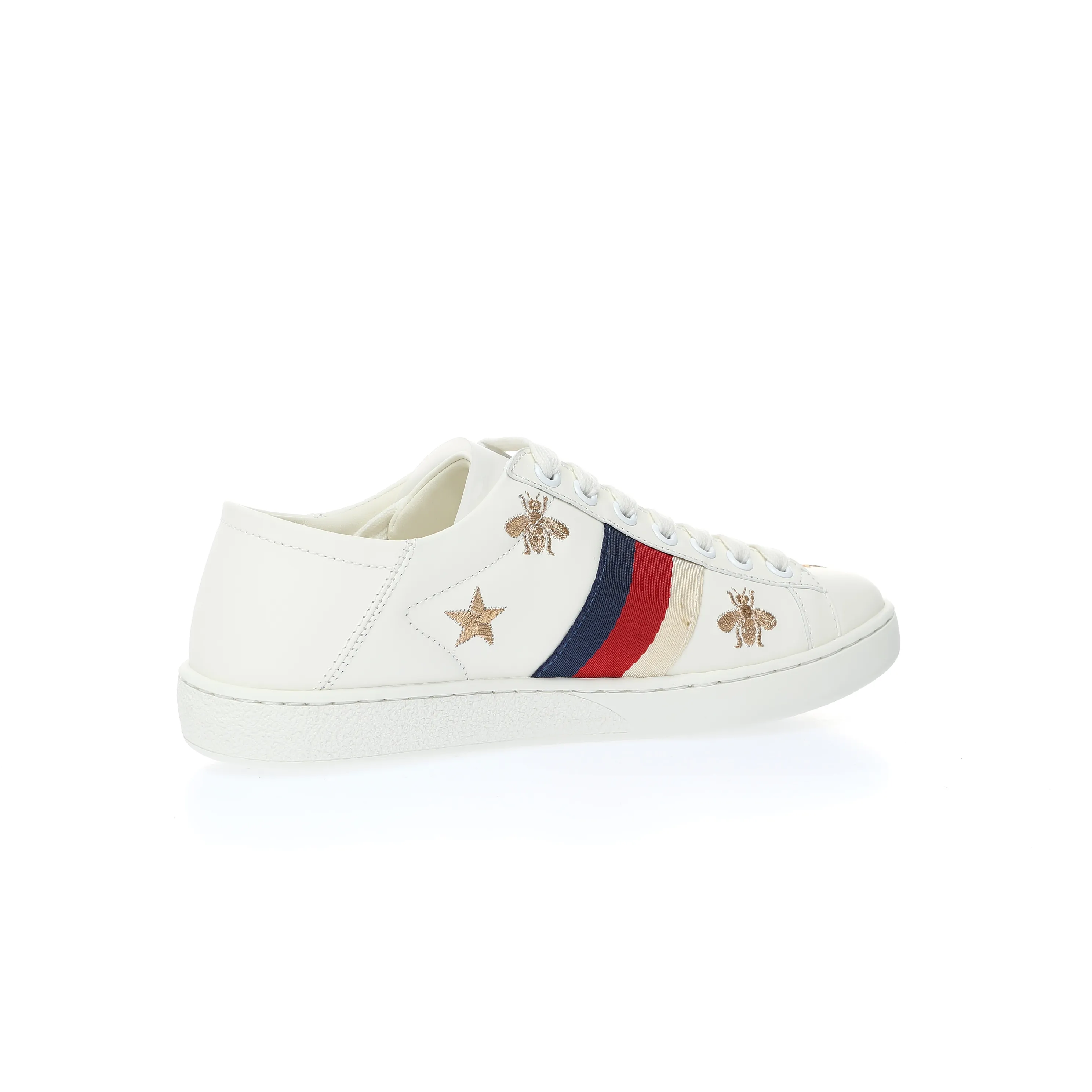 Gucci Ace White Leather Bees & Stars Embroidered Sneakers - Replica Review | YtaYta