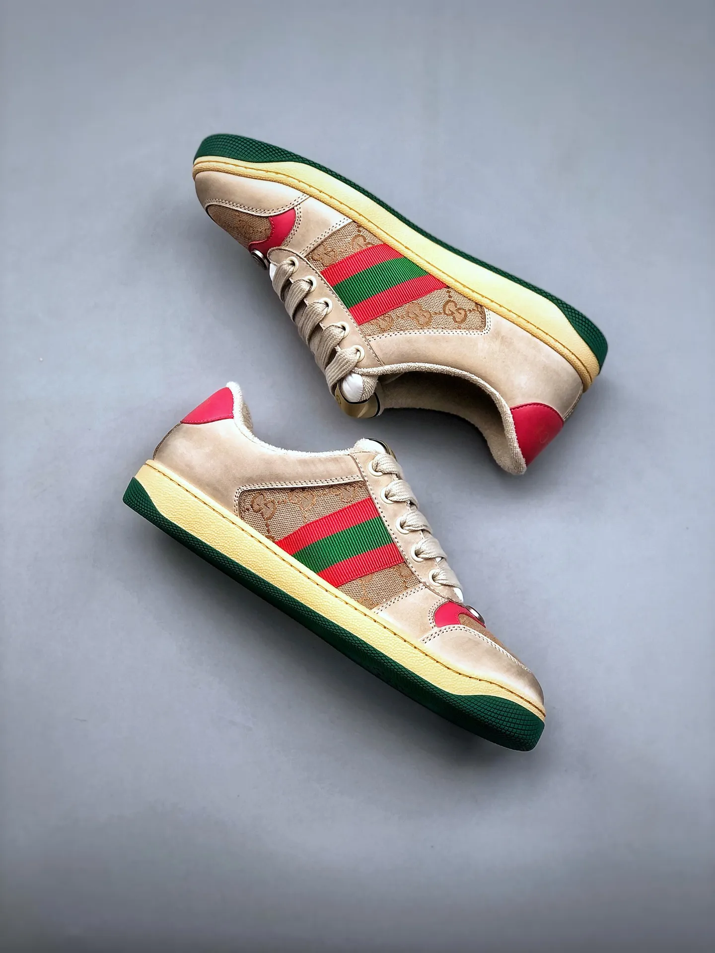 Gucci Women's Screener Leather Sneakers - White and More: The Replica Market Unveiled | YtaYta