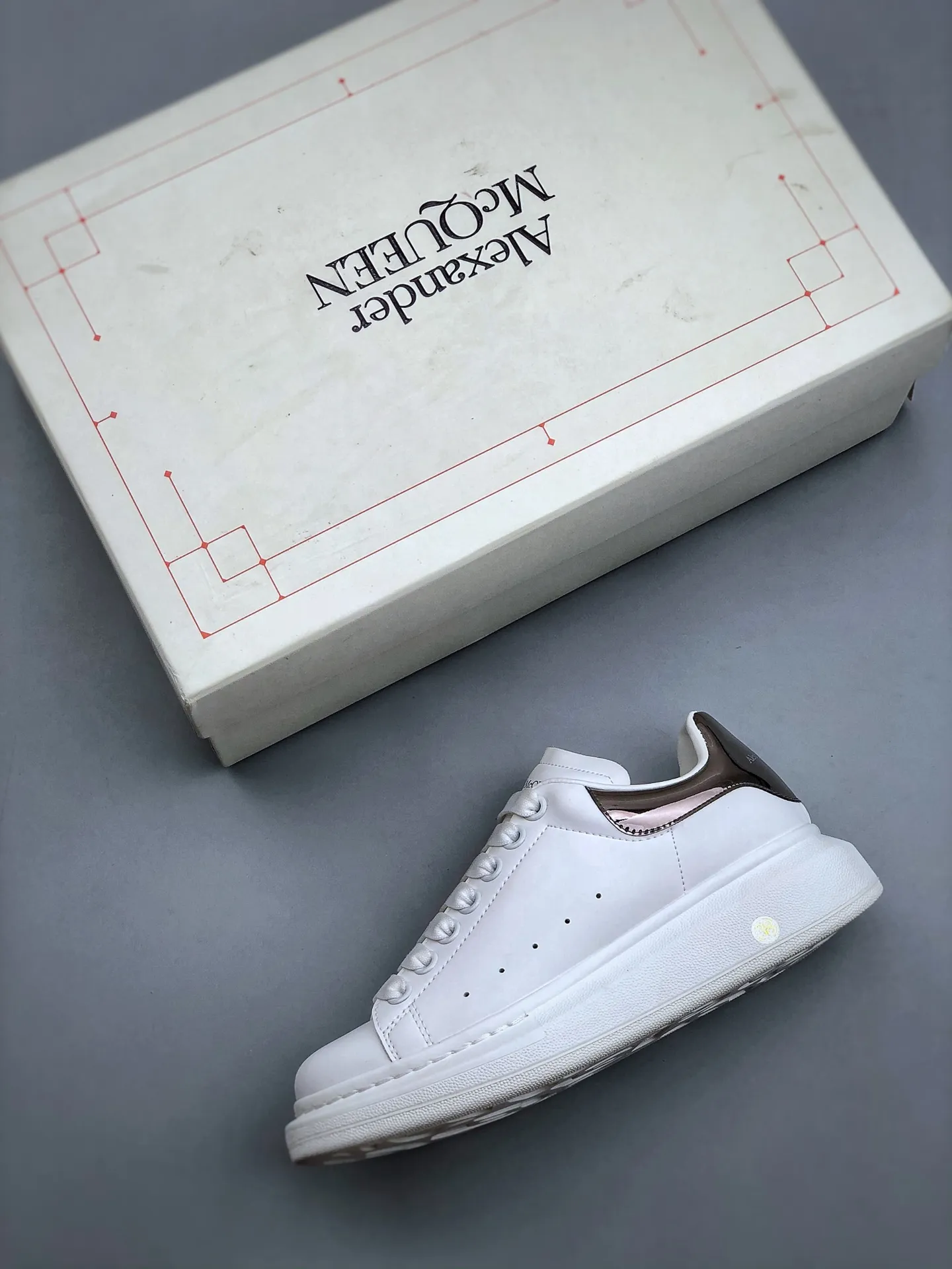 Alexander McQueen Women's White Oversized Sneakers Replica Review | YtaYta