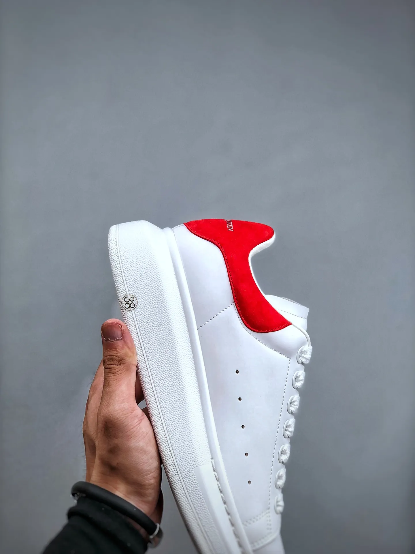 Alexander McQueen Women's Red Oversized Sneakers Replica - Stylish & Affordable | YtaYta