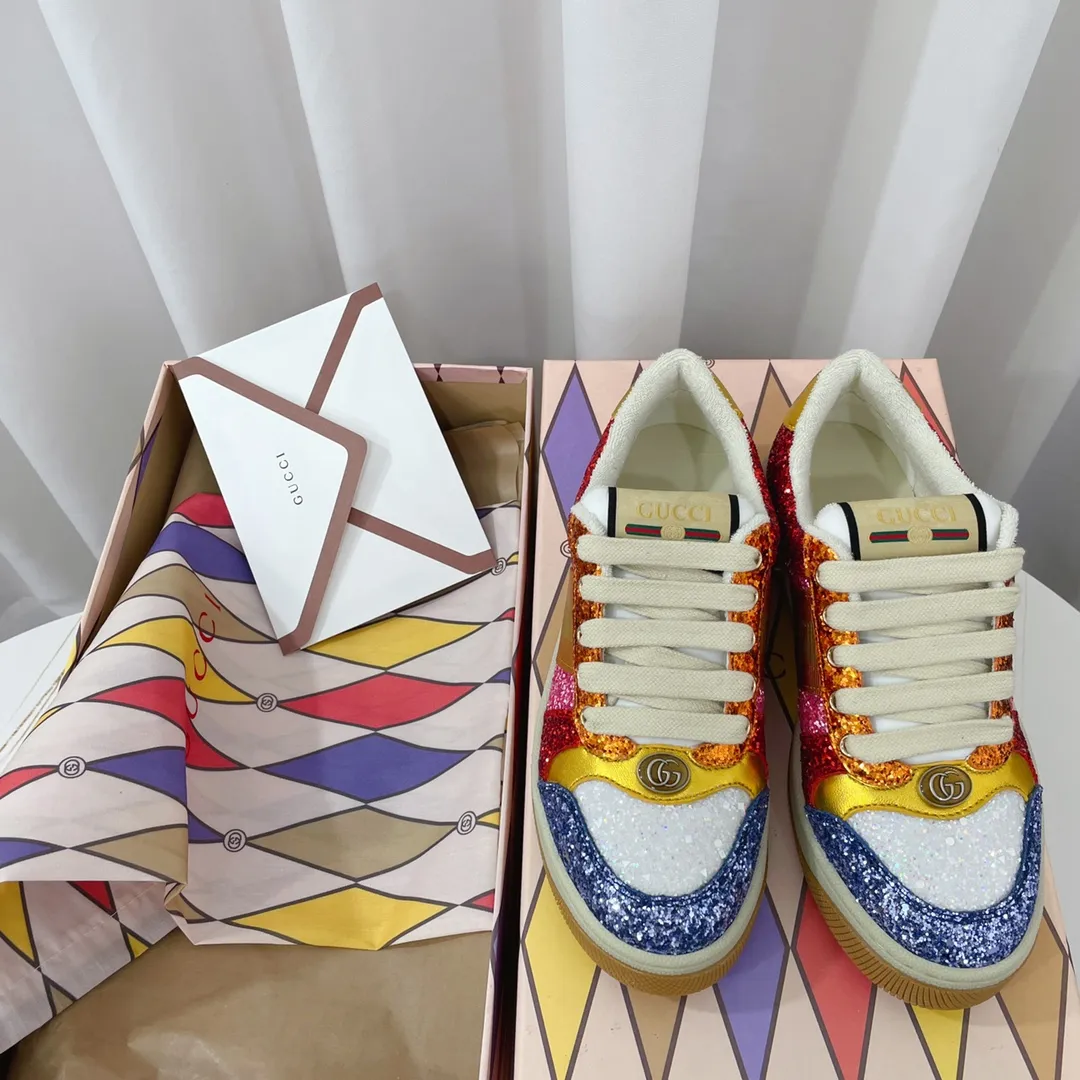 Gucci Lovelight Screener Sneakers in Multicolor Glitter Replica: A Comprehensive Review | YtaYta