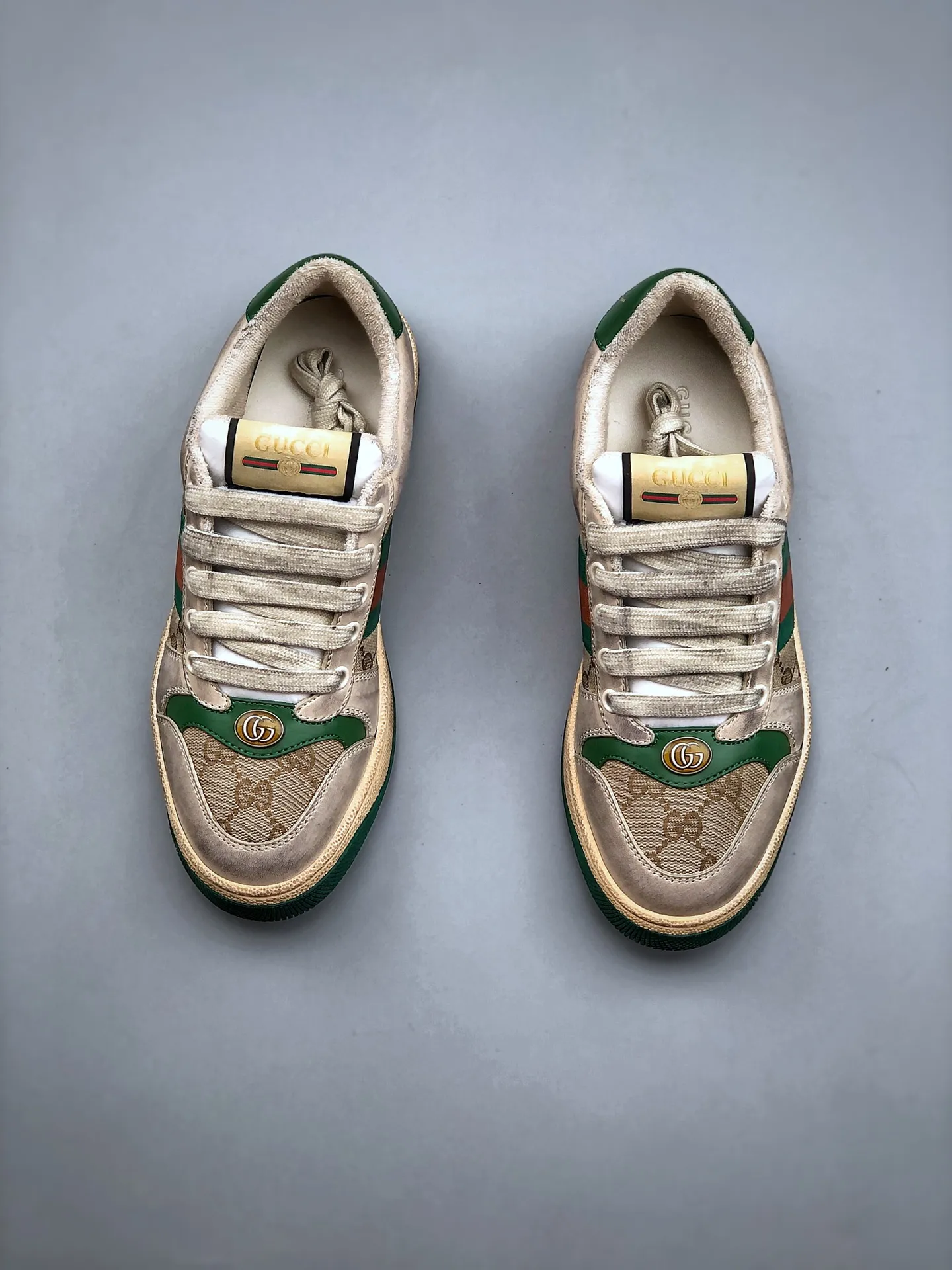 Fake Rep Replica GUCCI Women's Screener Leather Sneaker, White | YtaYta