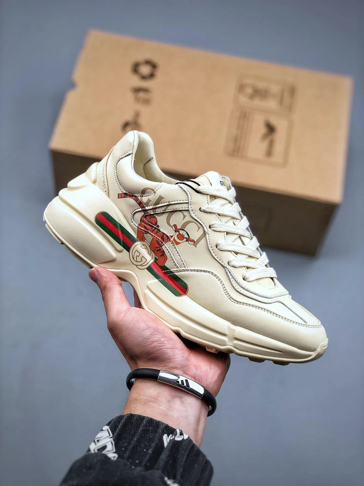 Gucci Rhyton x NY Yankees Replica Sneakers White Review | YtaYta