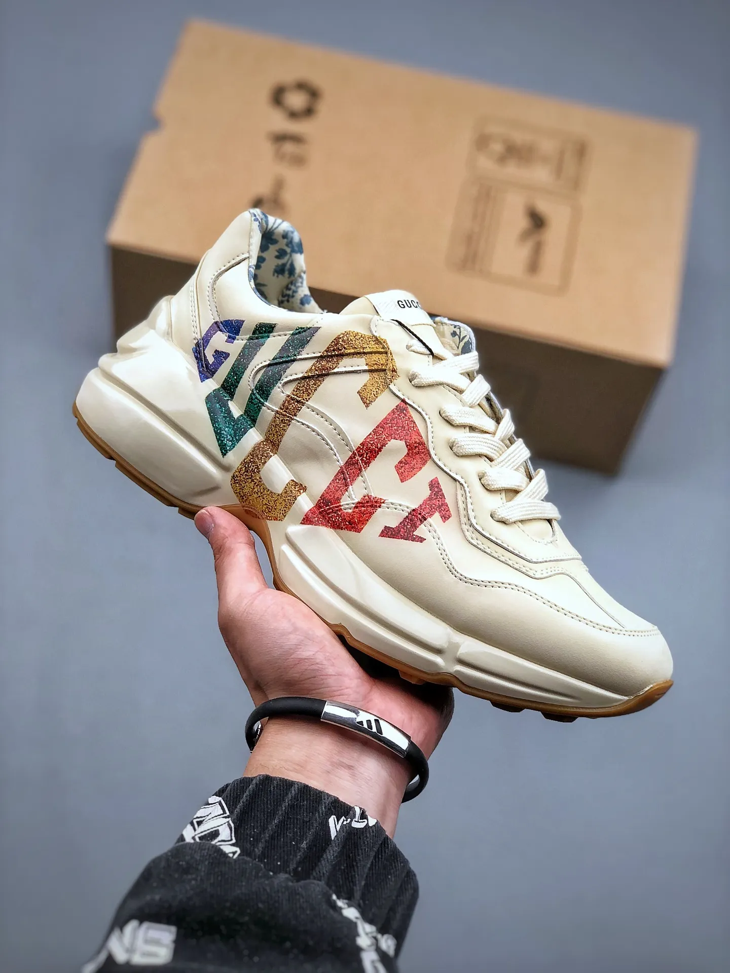 Gucci Rhyton x NY Yankees Replica Sneakers White Review | YtaYta