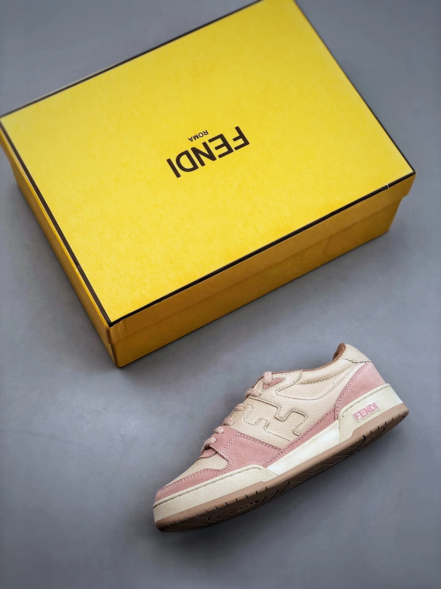 Fendi Match Suede & Leather Sneakers Pink - Replica Review | YtaYta