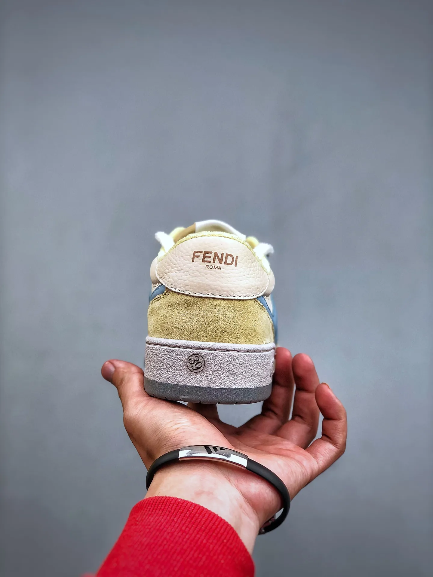 Fake Rep Replica Fendi Match Yellow Suede Sneakers | YtaYta