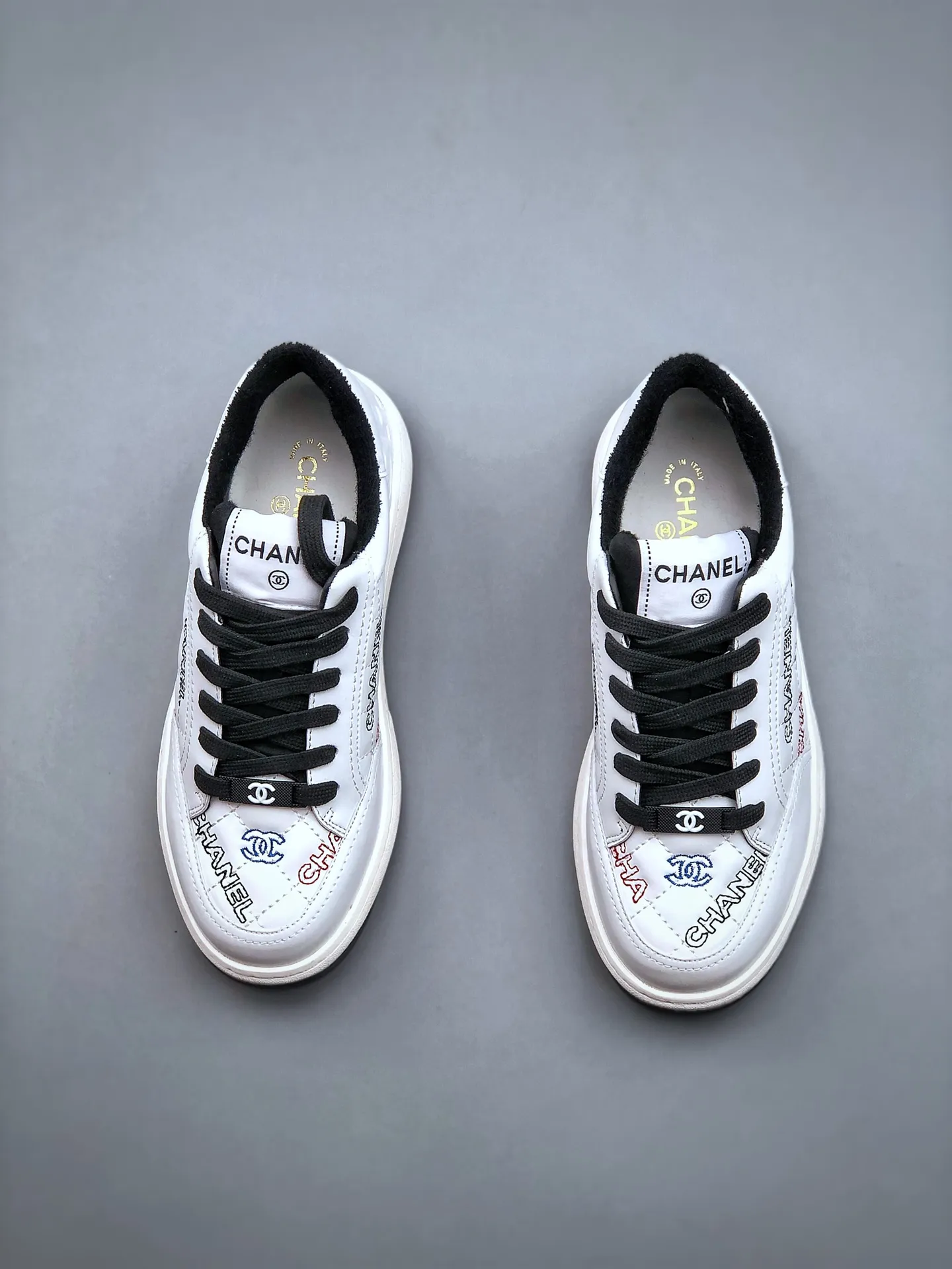 Fake Rep Replica Chanel Sneakers - Black/White - $99.49 DHgate.Com | YtaYta