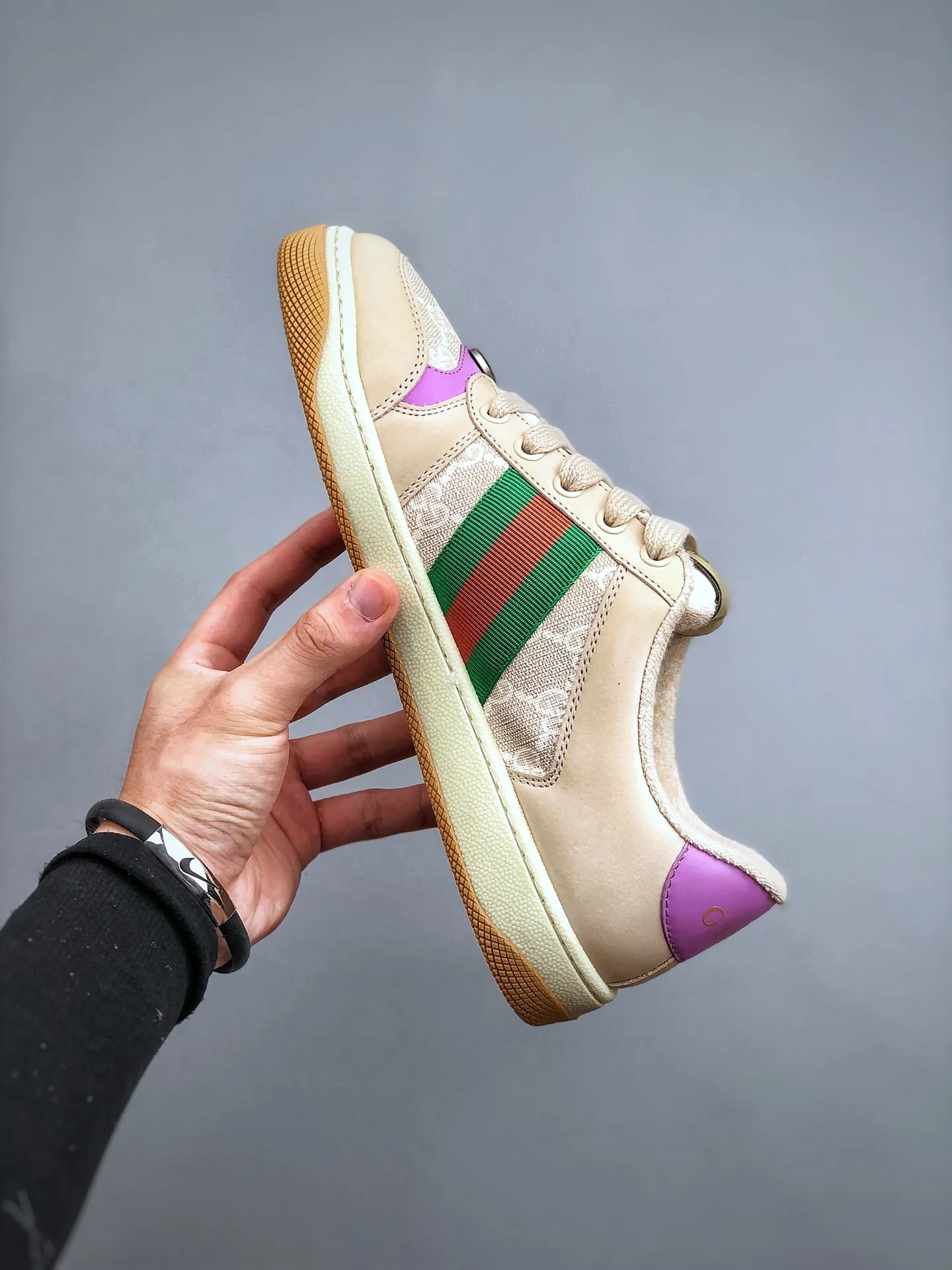 The Rise of Replica Gucci Screener Sneakers in White Leather | YtaYta