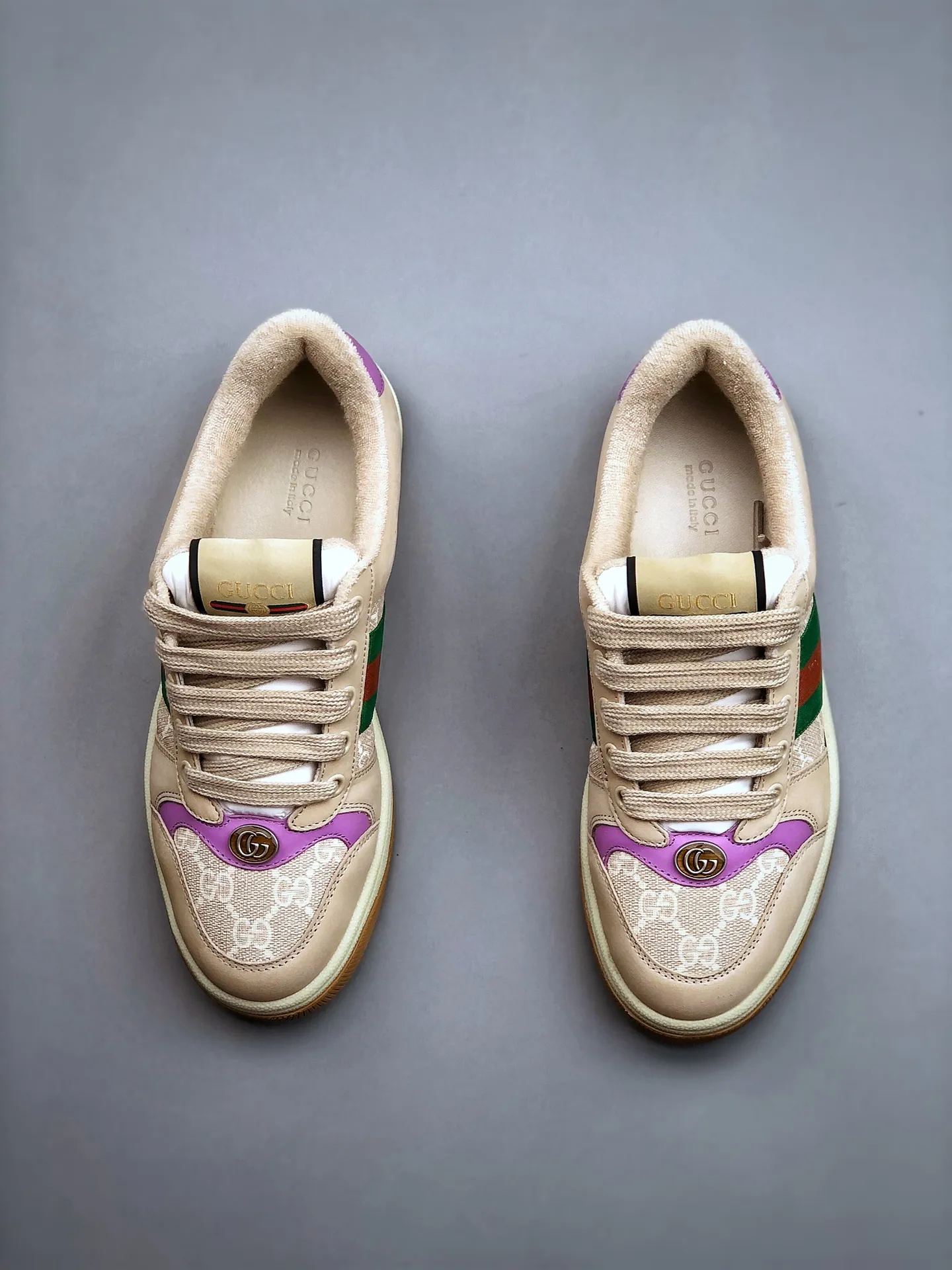 The Rise of Replica Gucci Screener Sneakers in White Leather | YtaYta