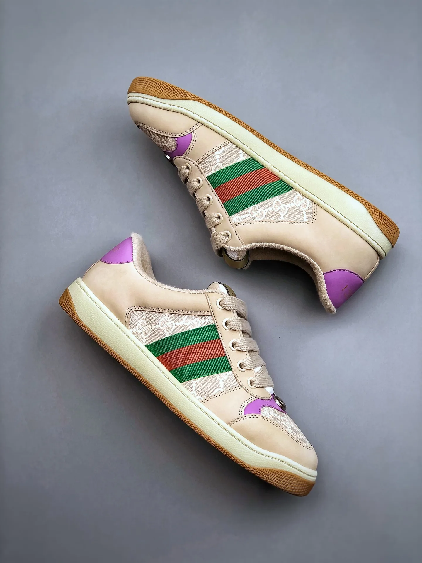 The Rise of Replica Gucci Screener Sneakers in White Leather | YtaYta