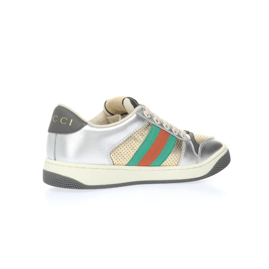 Gucci White Leather Screener Sneakers: Real vs. Replica | YtaYta