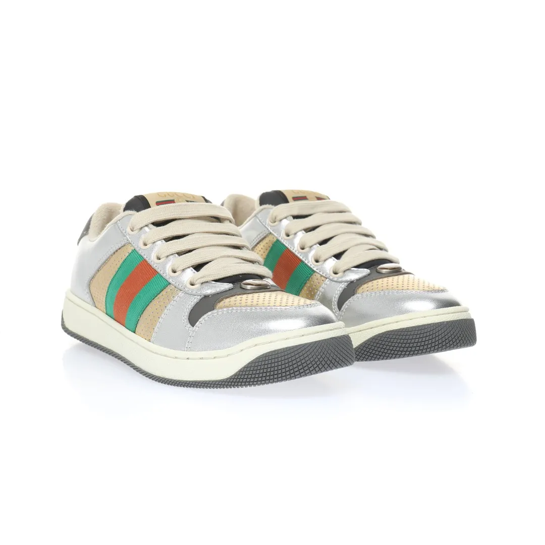 Gucci White Leather Screener Sneakers: Real vs. Replica | YtaYta