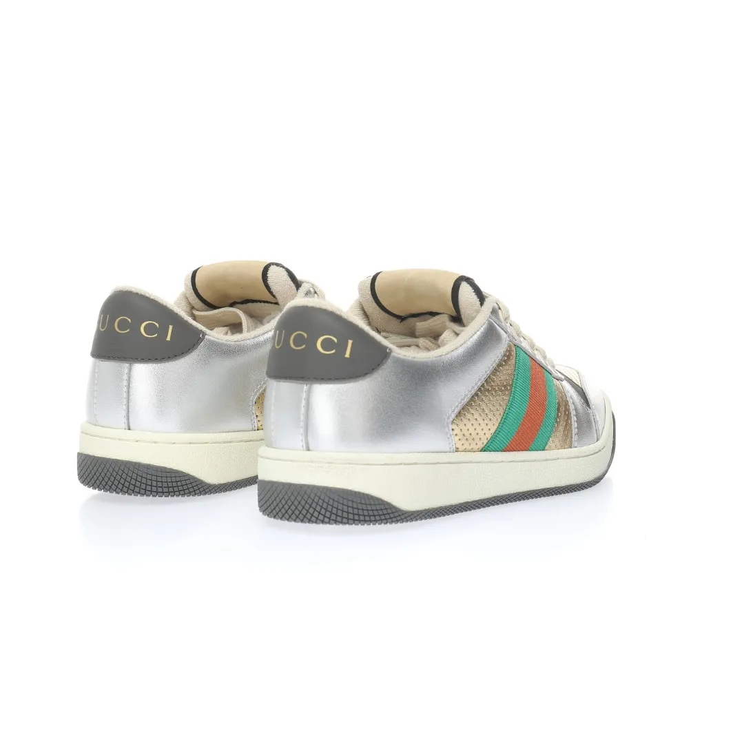 Gucci White Leather Screener Sneakers: Real vs. Replica | YtaYta