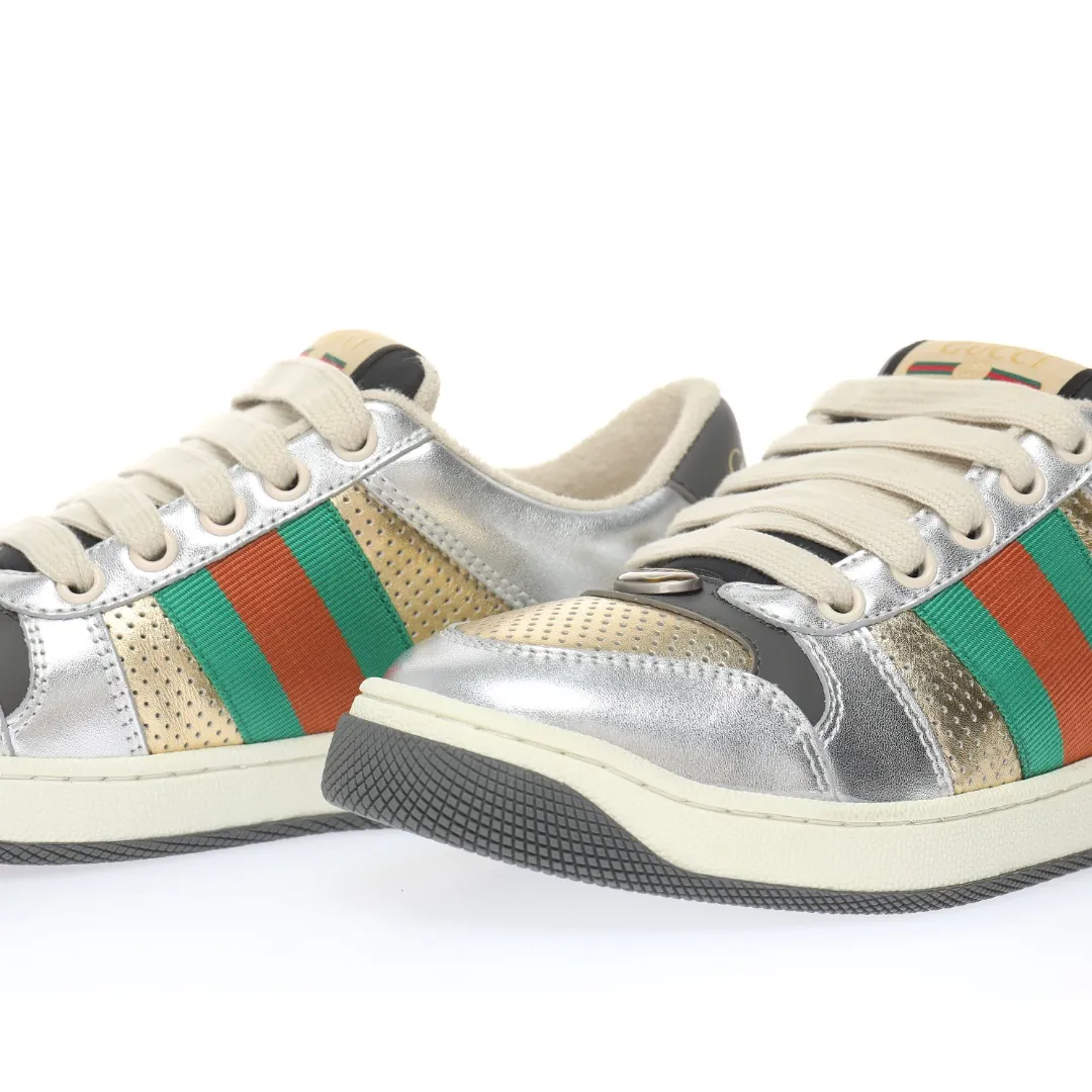 Gucci White Leather Screener Sneakers: Real vs. Replica | YtaYta