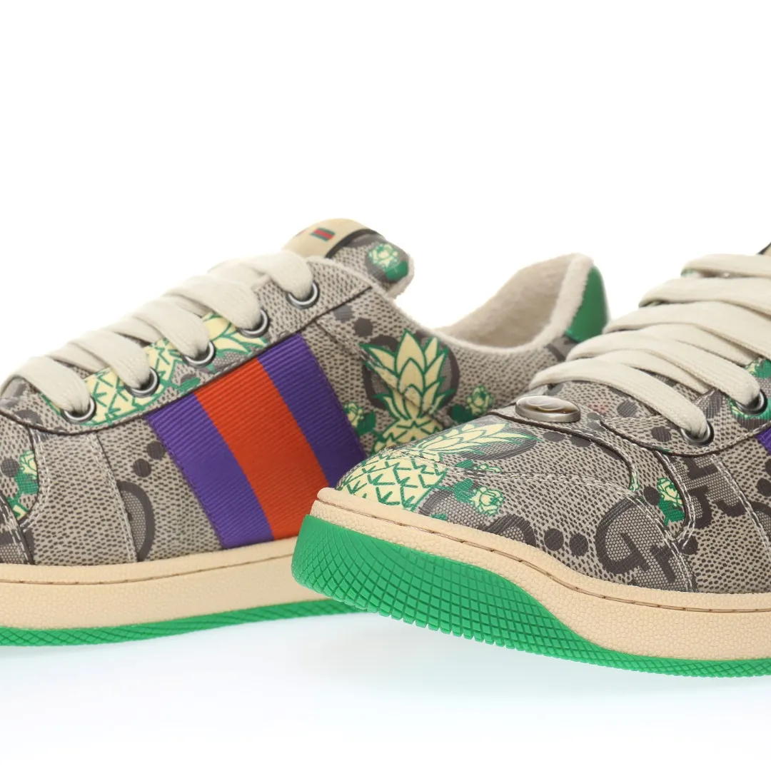 Gucci Beige & Green Screener Sneakers for Men: The Ultimate Guide to Replicas | YtaYta