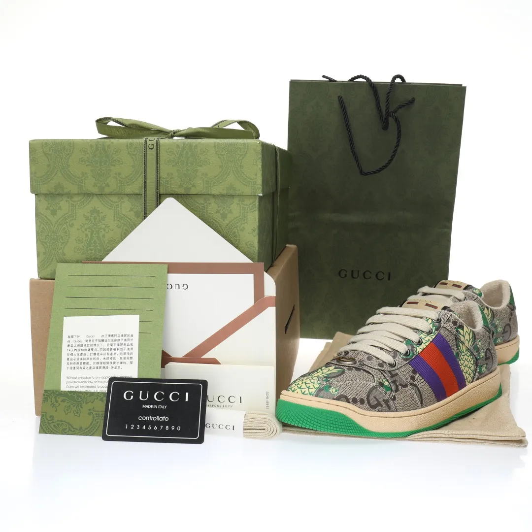 Gucci Beige & Green Screener Sneakers for Men: The Ultimate Guide to Replicas | YtaYta