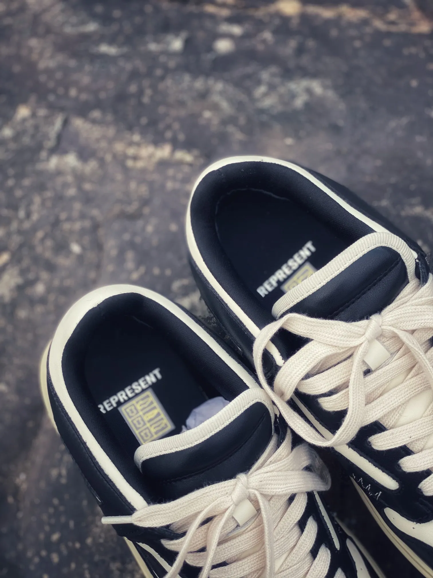 Replica Represent Reptor Low Sneakers: The Black and White Debate | YtaYta