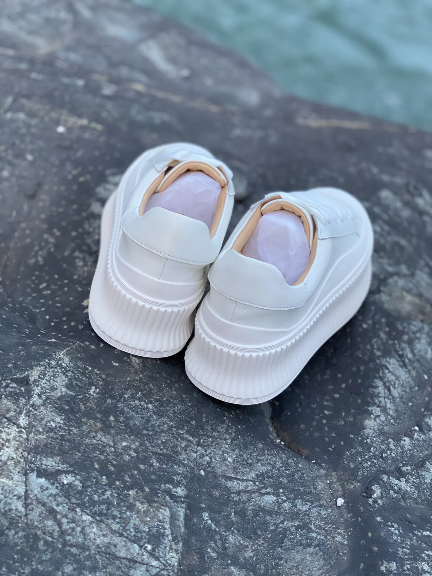 JIL SANDER White Leather Sneakers: Authentic vs. Replica | YtaYta