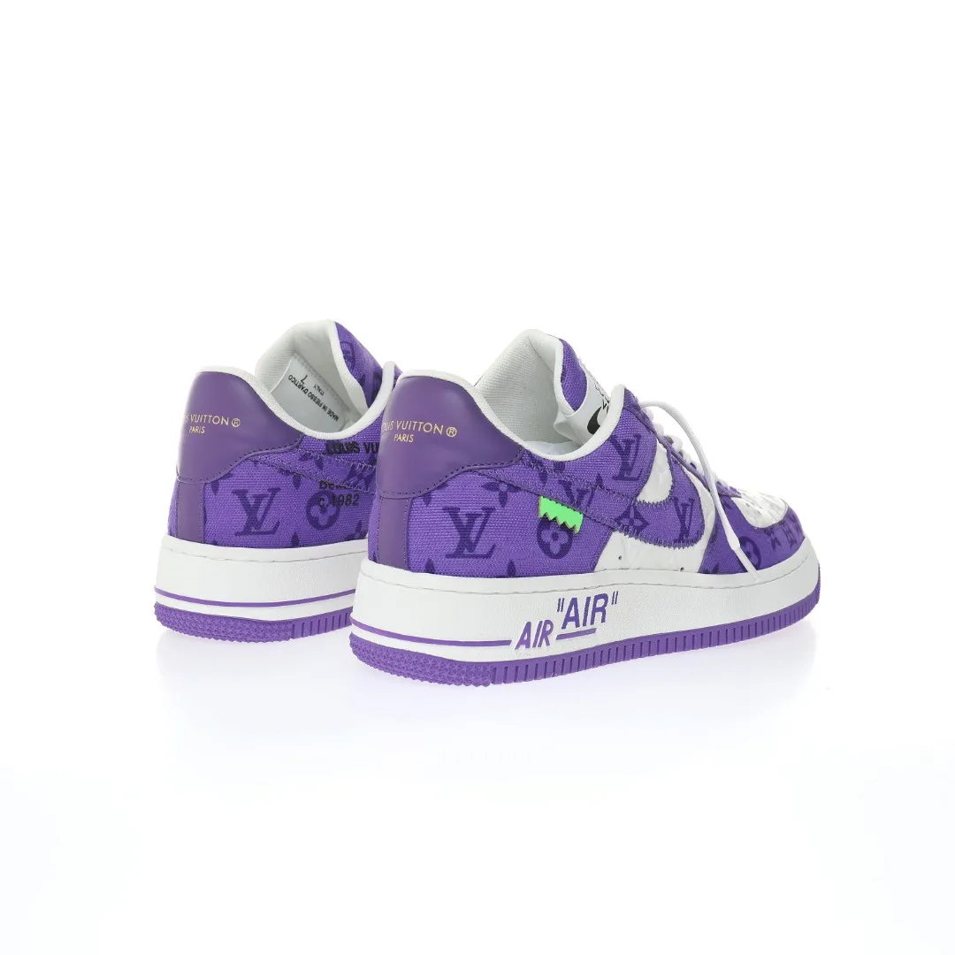 Replica Louis Vuitton x Nike Air Force 1 By Virgil Abloh White/Purple - A Detailed Review | YtaYta