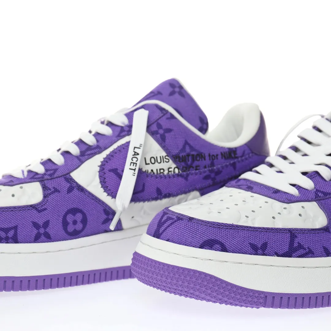 Replica Louis Vuitton x Nike Air Force 1 By Virgil Abloh White/Purple - A Detailed Review | YtaYta