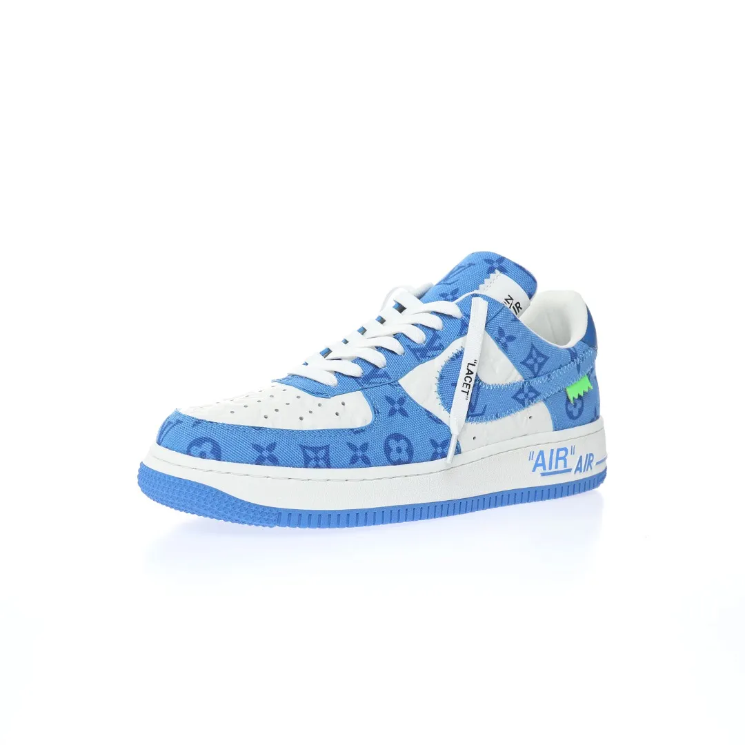 Fake Rep Replica Louis Vuitton x Nike Air Force 1 - Blue - US 11 | YtaYta