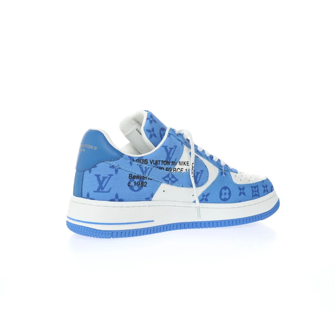 Fake Rep Replica Louis Vuitton x Nike Air Force 1 - Blue - US 11 | YtaYta