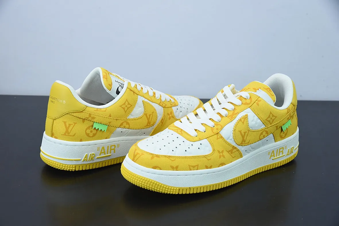 Louis Vuitton x Nike Air Force 1 'Yellow' Replica Review | YtaYta