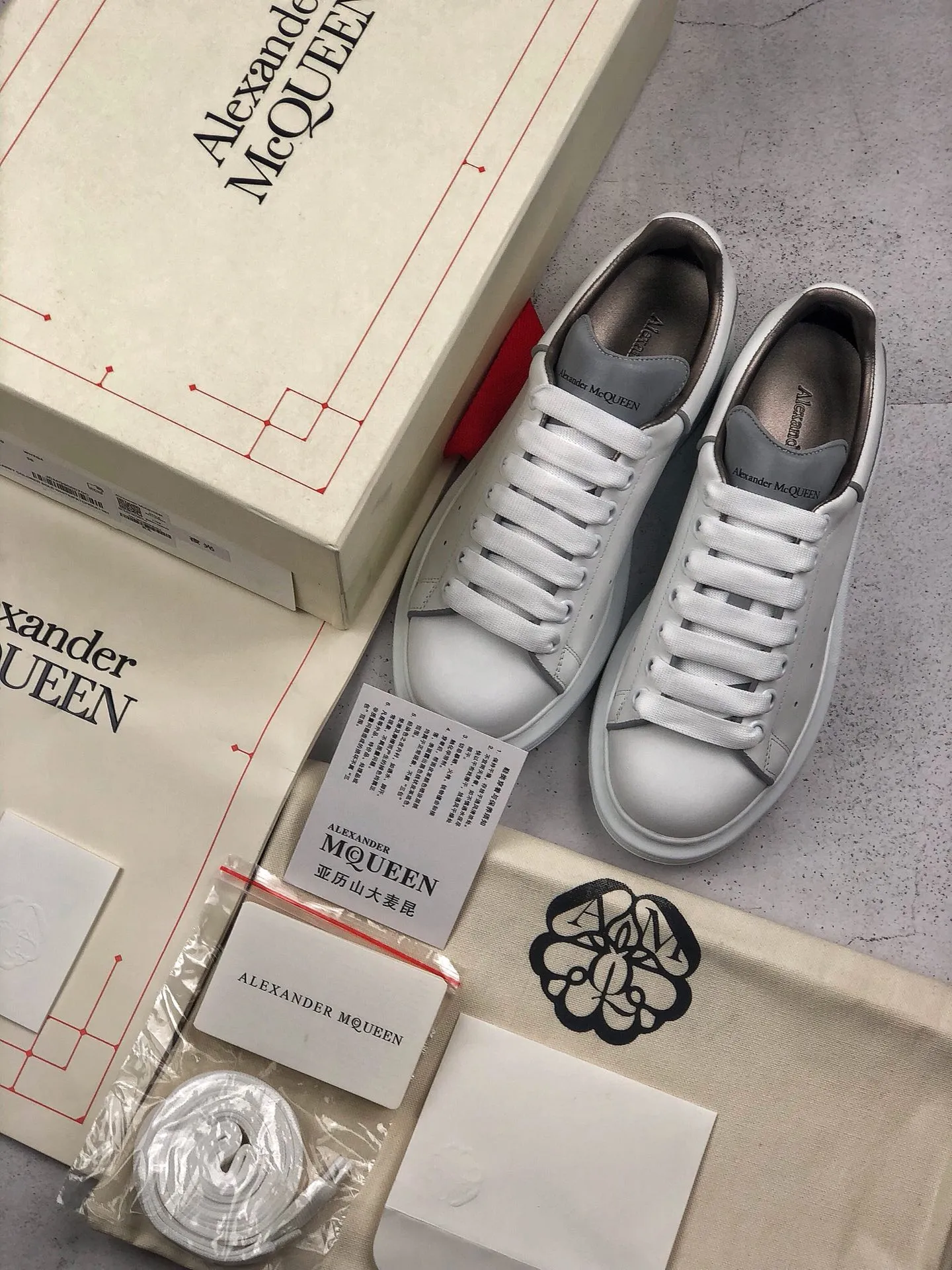 Alexander McQueen Oversized Sneakers in White - Fake vs. Real | YtaYta