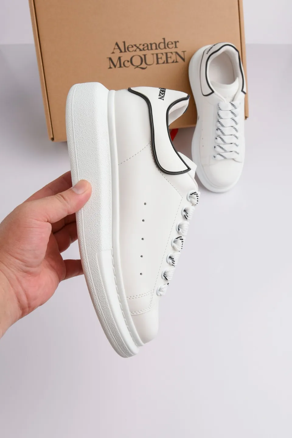 Alexander McQueen Men's White Oversized Sneakers (Rep/Replica) | YtaYta