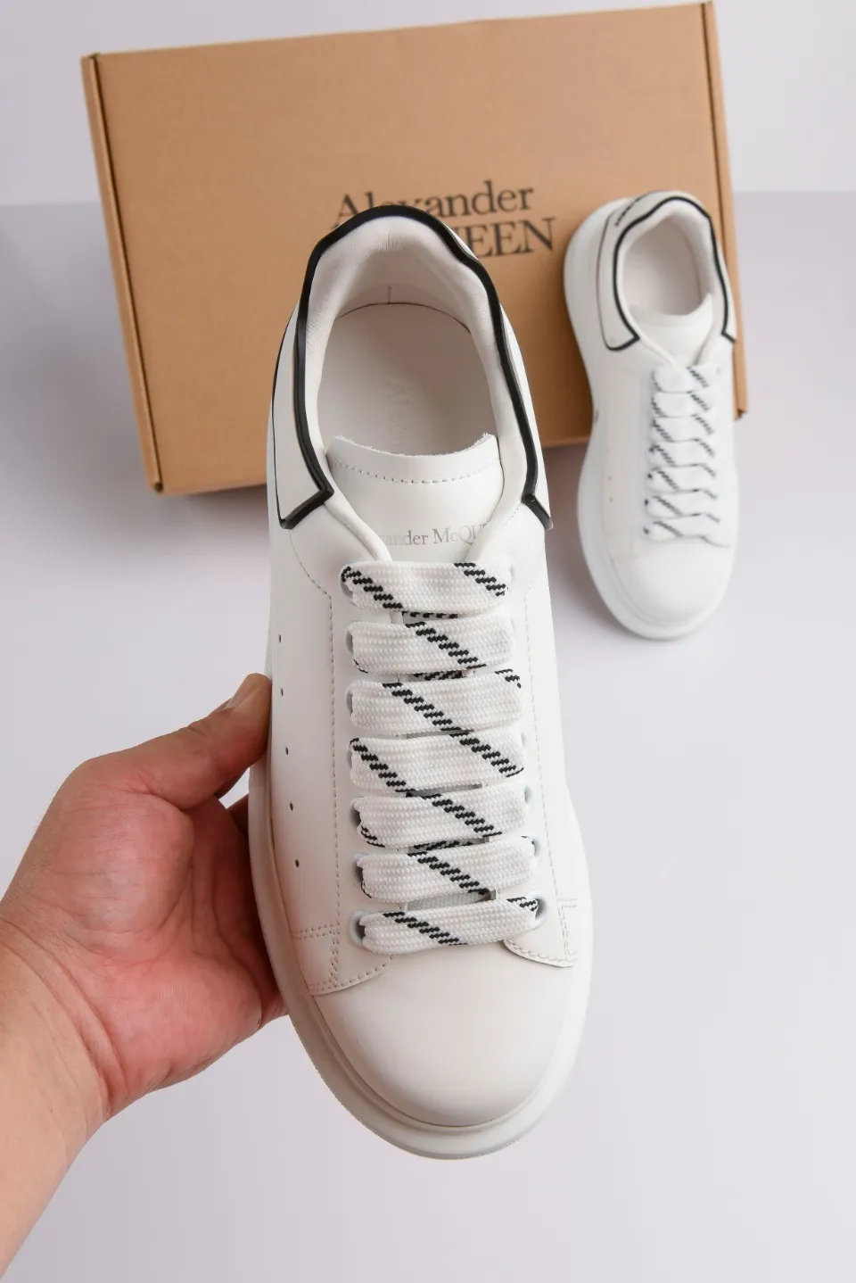 Alexander McQueen Men's White Oversized Sneakers (Rep/Replica) | YtaYta