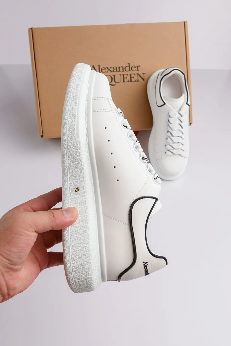 Alexander McQueen Men's White Oversized Sneakers (Rep/Replica) | YtaYta