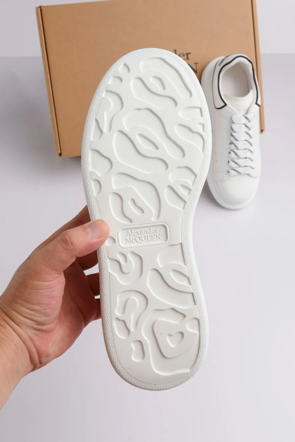 Alexander McQueen Men's White Oversized Sneakers (Rep/Replica) | YtaYta