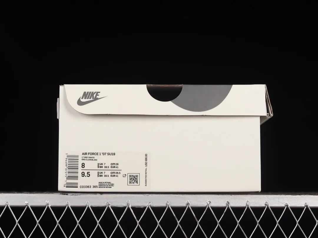 Nike Air Force 1 07 Low White Grey Blue Metallic Gold Replica Review | YtaYta